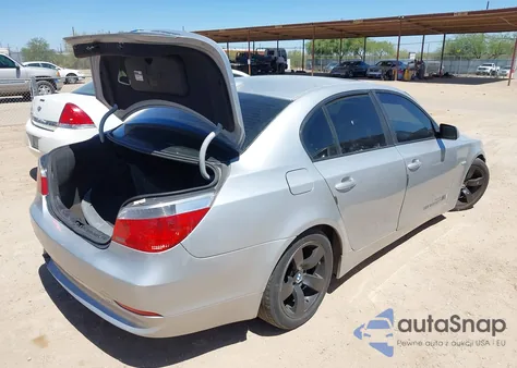 2007 BMW 525I из США, поврежденный, VIN WBANE53507CW61643